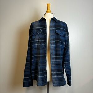 Blue Button Up Long Sleeve Shirt